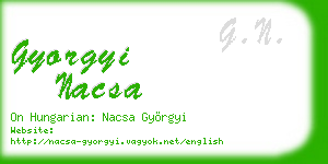 gyorgyi nacsa business card